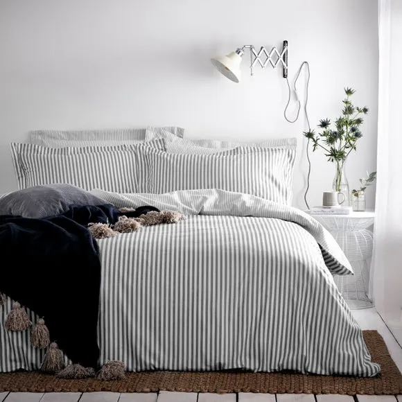 Yard Hebden Reversible 100% Cotton Duvet Cover & Pillowcase Set