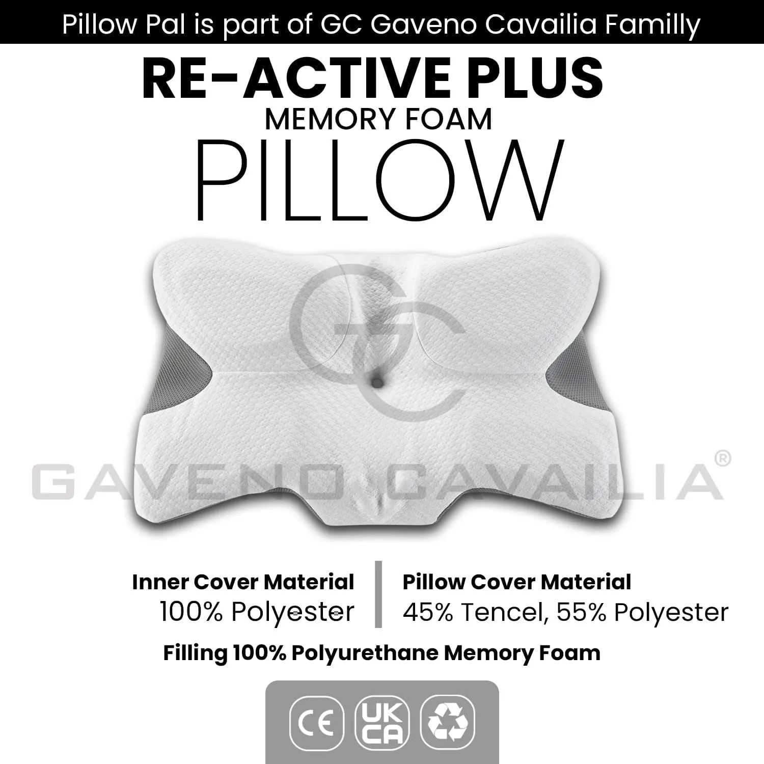 GAVENO CAVAILIA Re Active Orthopedic Pillow in White 2