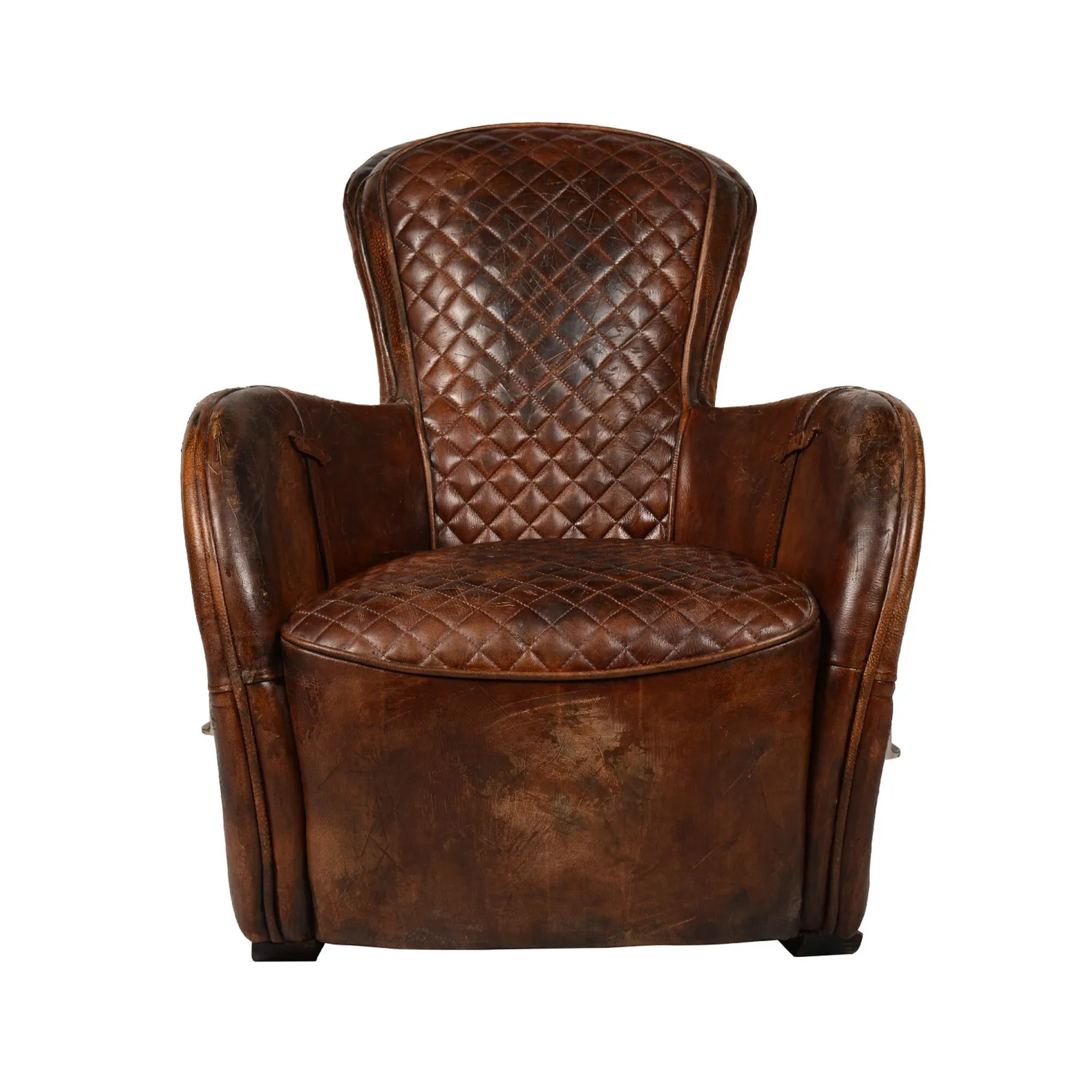 Timothy Oulton Saddle Accent Chair, Brown Leather | Barker & Stonehouse 3
