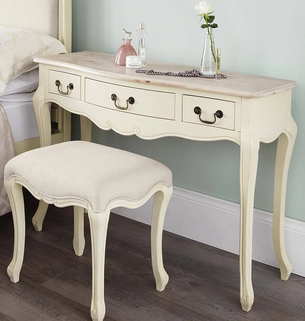 Statement Furniture Juliette Vintage Chic Dressing Table in Ivory 5