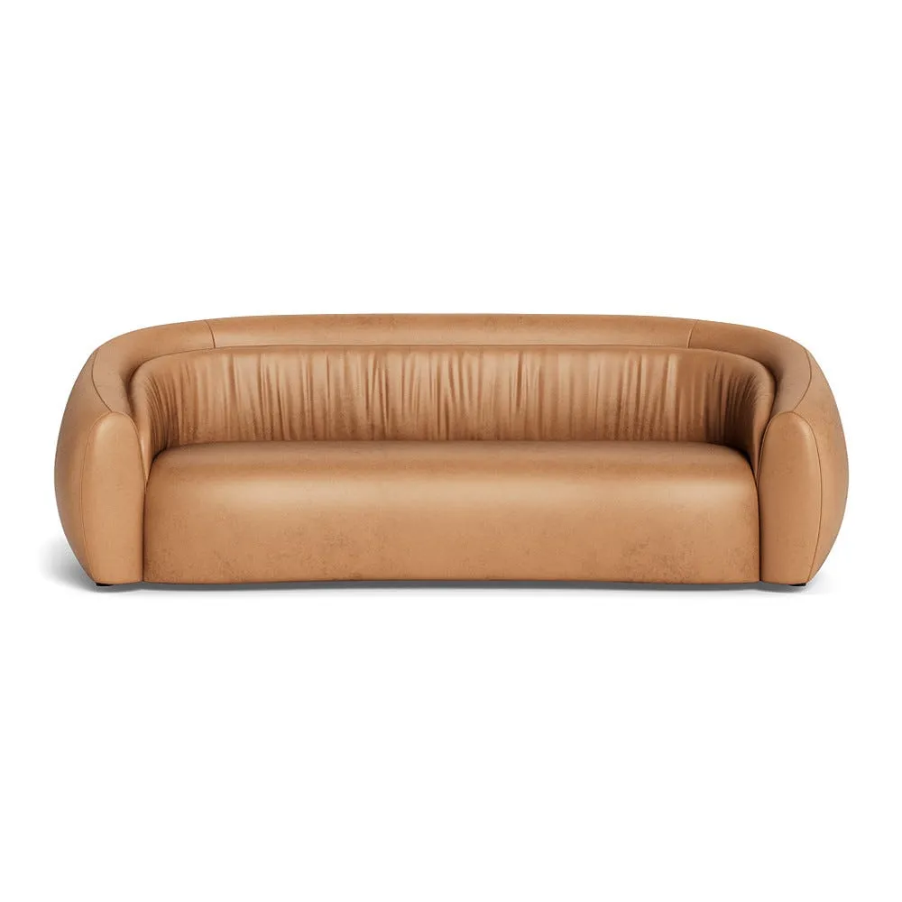 Heal's Flora 4 Seater Sofa Daino Leather Parchment 1