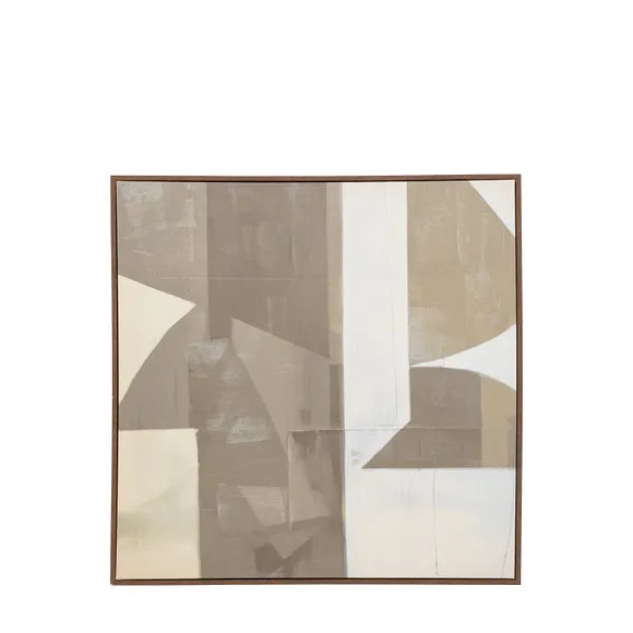 Cedar & Sage Cemento Abstract Framed Canvas 6