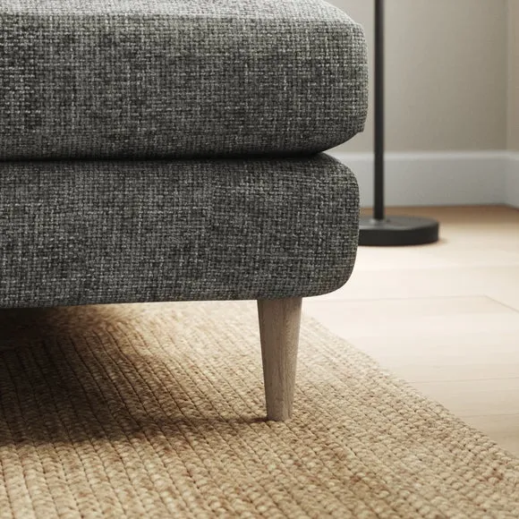 Sven Chunky Chenille Large Corner Chaise Sofa 4