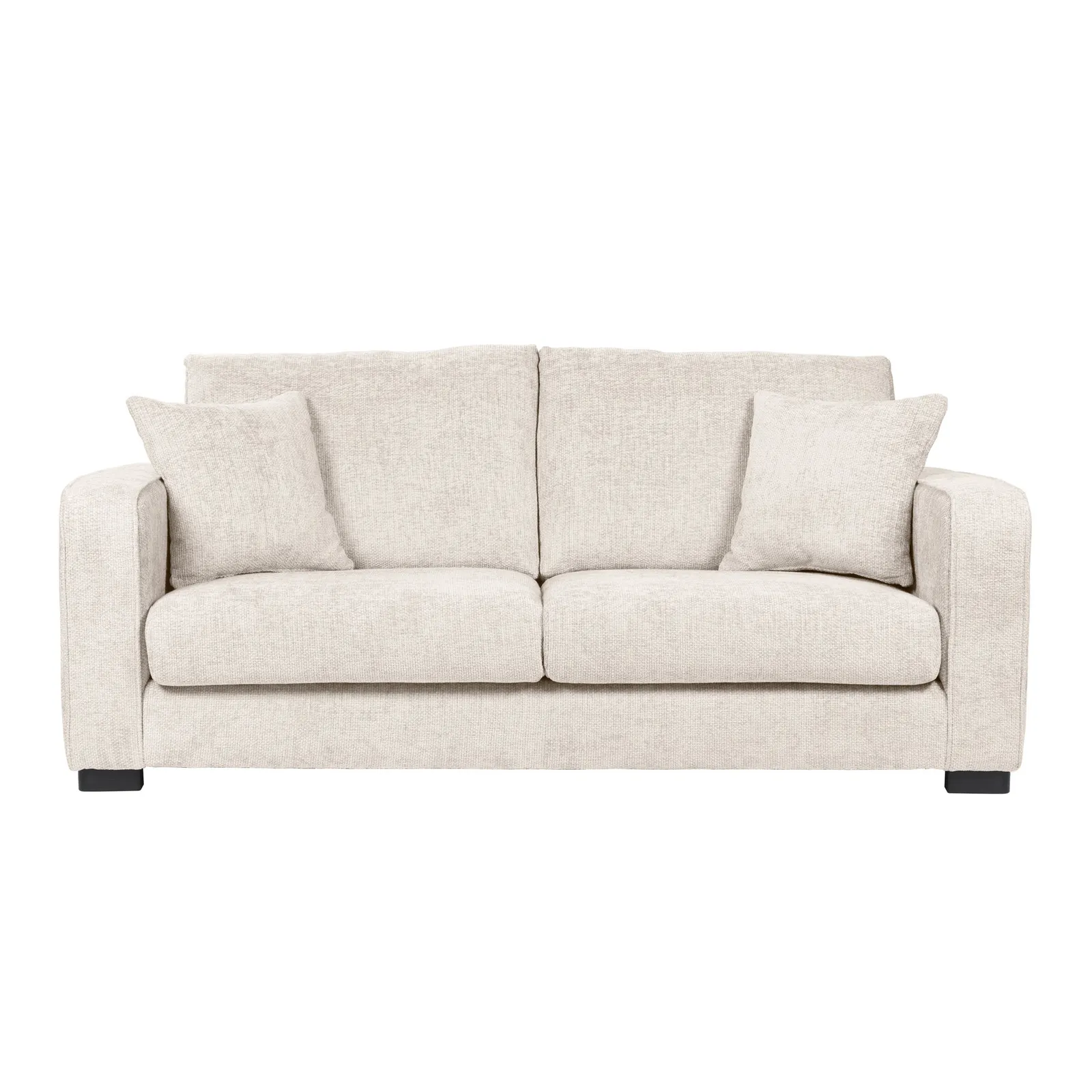 Carson Chunky Chenille 3 Seater Sofa Brown
