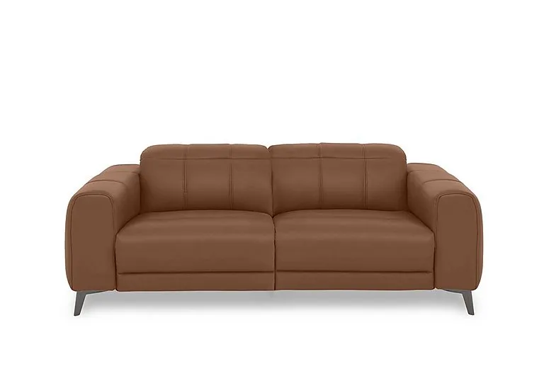 Ezra 3 Seater Leather Sofa - Butterscotch