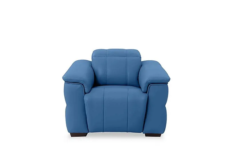 Inca NC Leather Power Recliner Chair with Power Headrest - Aegean - Sofas and Armchairs - In Time for Christmas