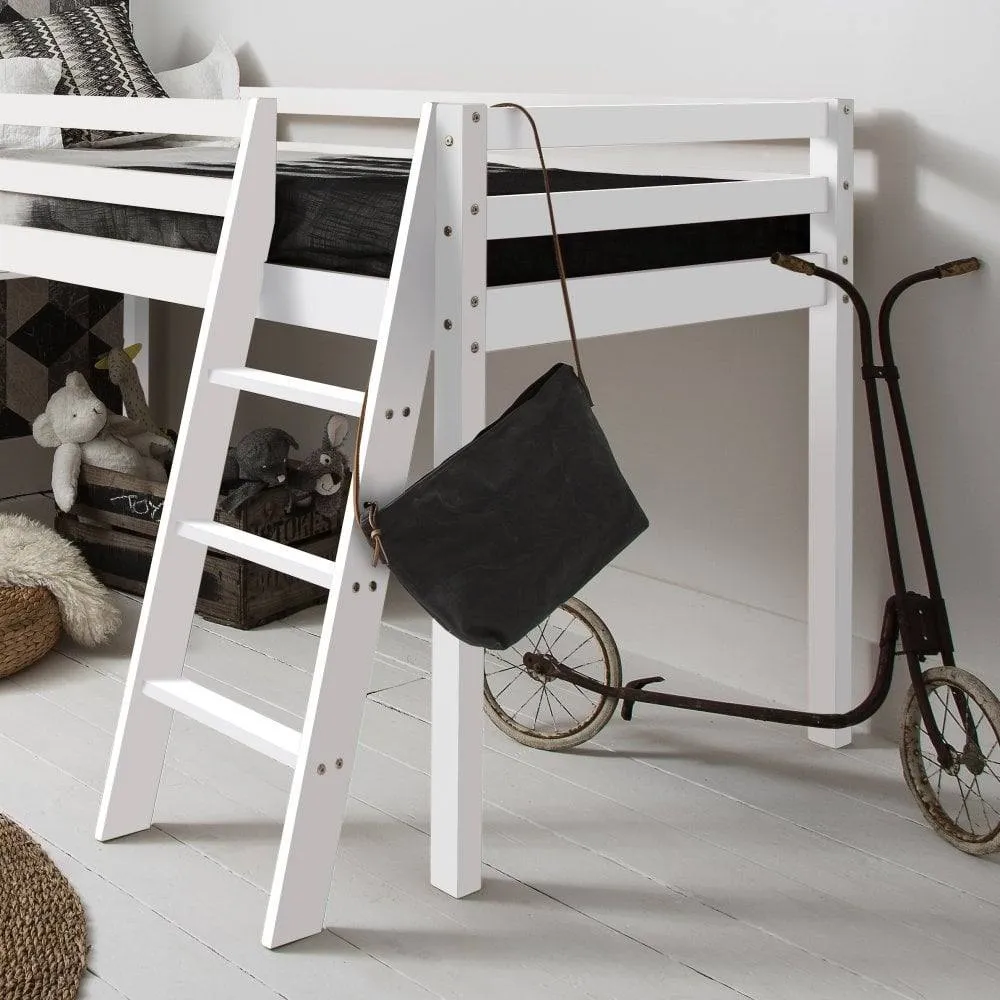 Nöa and Nani Moro Cabin Bed Midsleeper with Slide in White 2