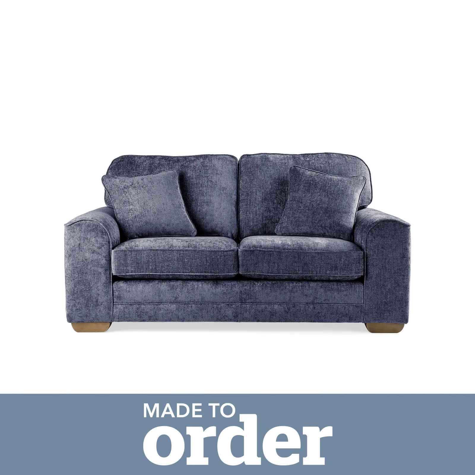 Morello 2 Seater Sofa Luxury Chenille Premium Chenille Navy