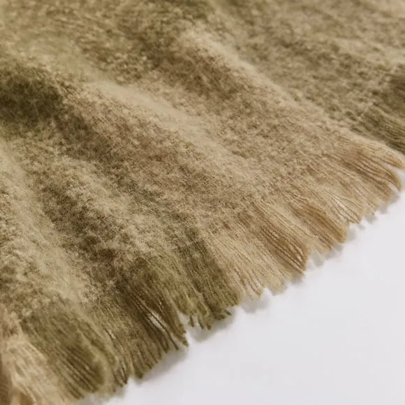 Cabin Check Faux Mohair Throw Blanket 235cm x 235cm 2