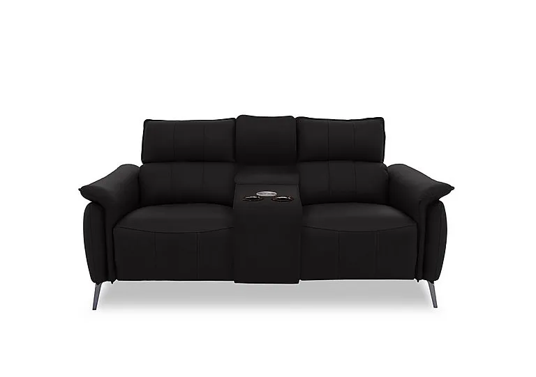 Jude Leather 2 Seater Power Recliner Sofa with Smart Console, Power Headrests and Power Lumbar