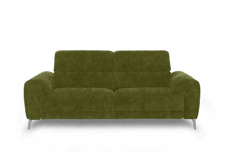 Vino Fabric 3 Seater Power Recliner Sofa with Power Headrests and Heated Seats