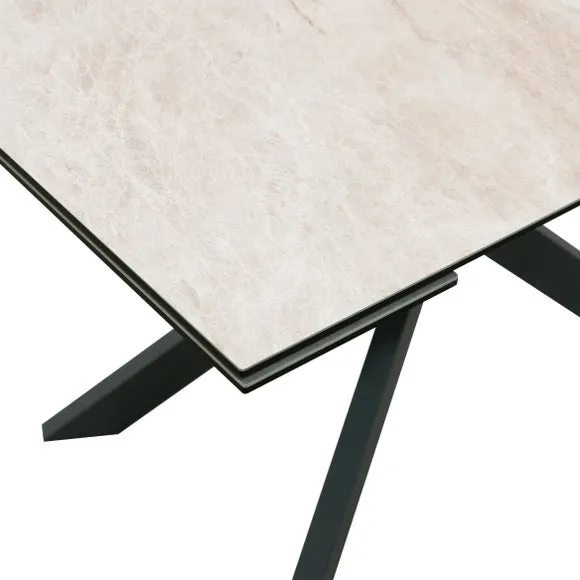 Indus Valley Athena Ceramic Extending Dining Table 6