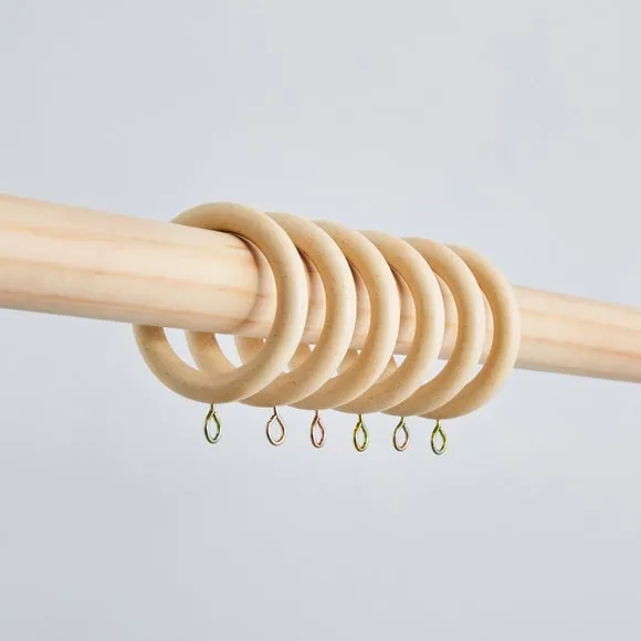 Pack of 6 Curtain Rings 2