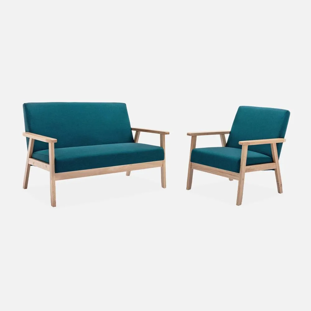sweeek Scandi-style 2-seater Sofa in Beige 4