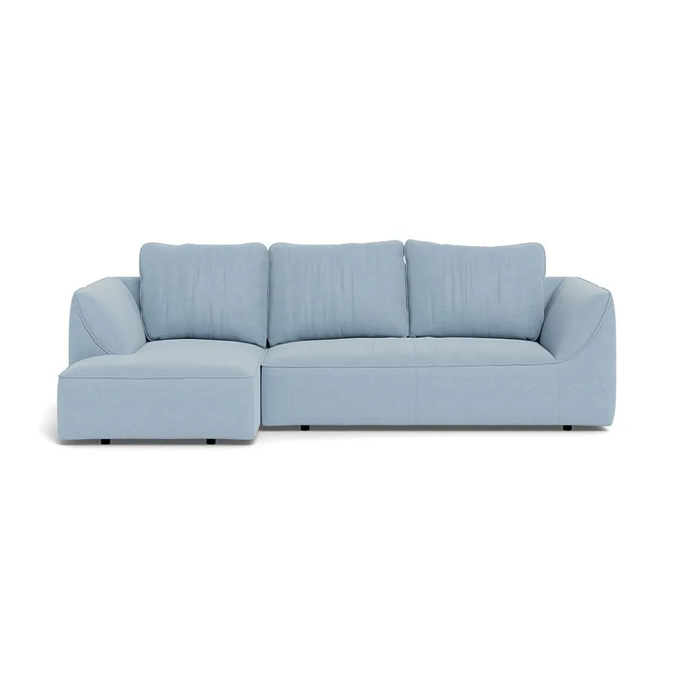 Heal's Morven Left Hand Facing Corner Chaise Sofa Capelo Linen-Cotton Sea Shanty 1