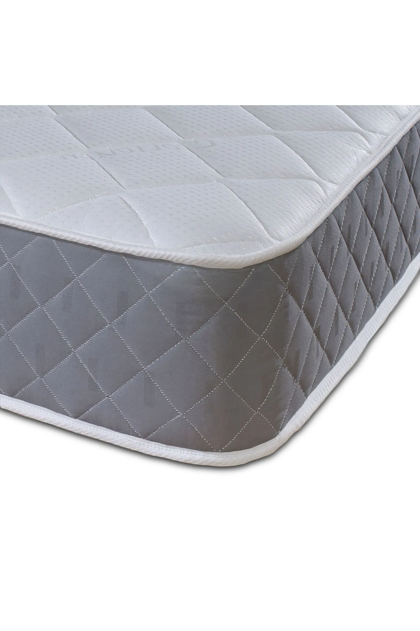 eXtreme Comfort Ltd Diamond Essentials 18cm Foam-Free Spring Mattress Cool Touch Cover in Grey 3