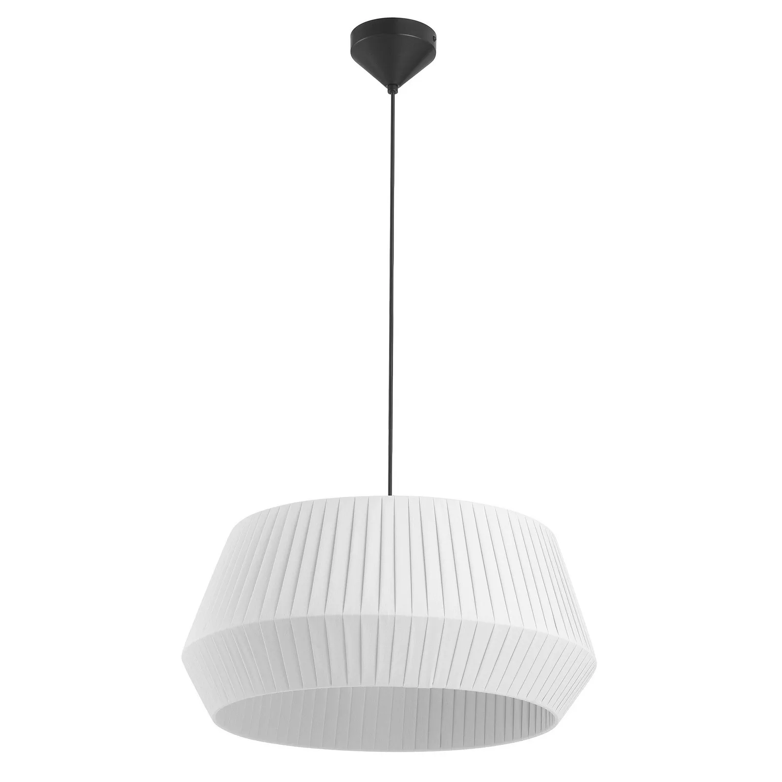 Nordlux Dicte Pendant Light White Textile Dining Room E27 Mains 53cm 4