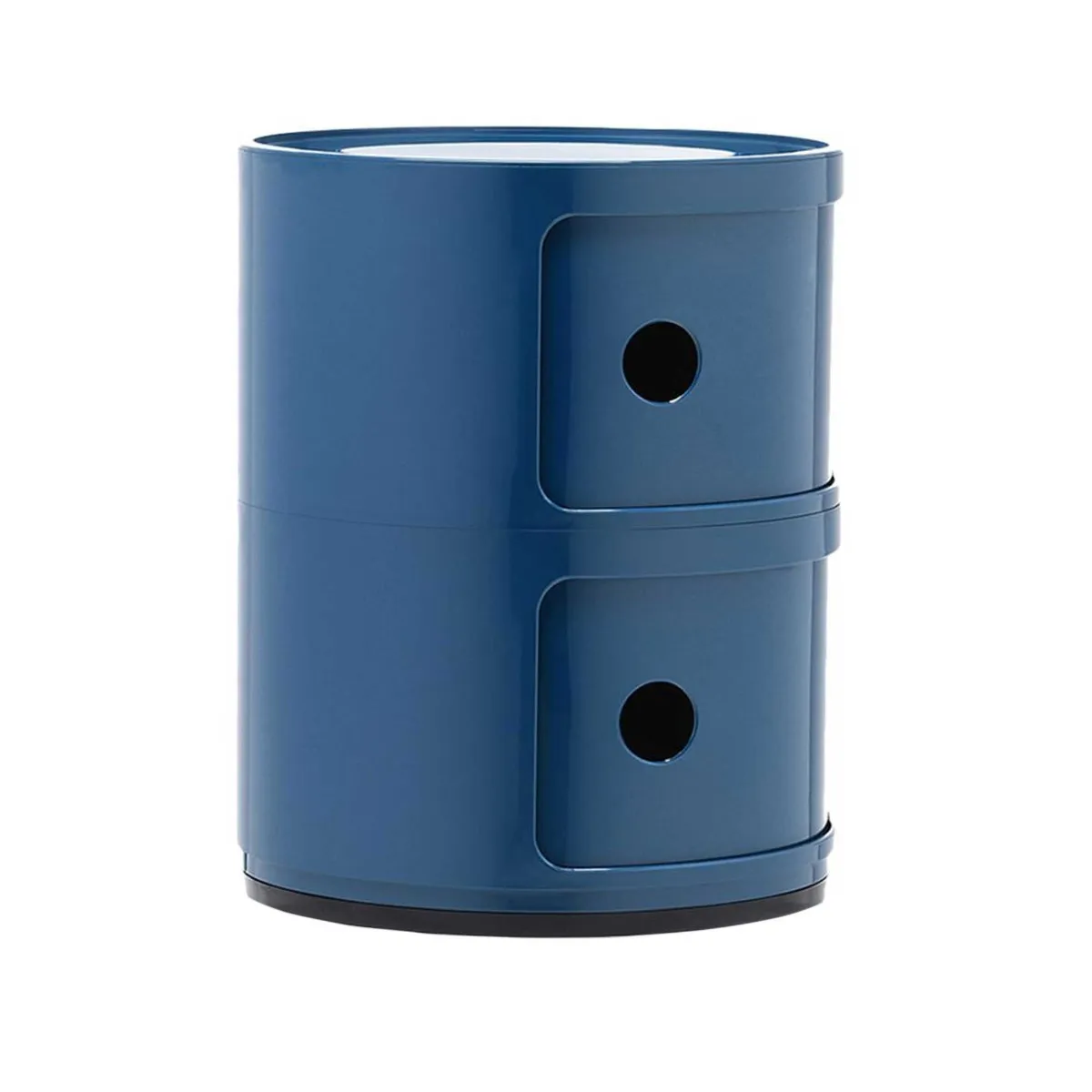 Kartell Componibili 2 Drawer Storage Unit Table, Blue Plastic | Barker & Stonehouse 4