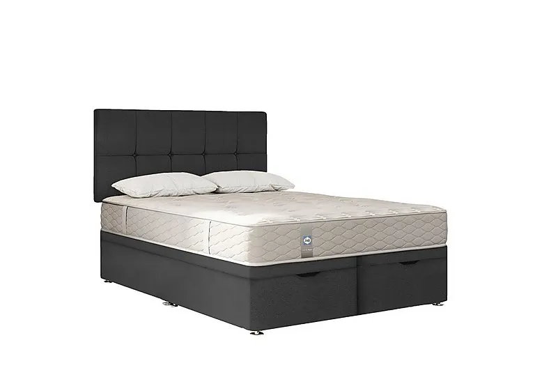 Eaglesfield Ottoman Soft Divan Set - Double - Tweed Sable