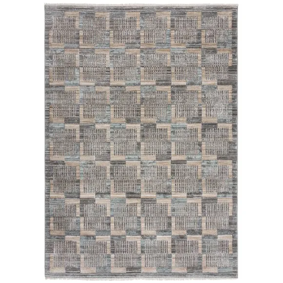 Evelyn Blocks Checked Rug 5