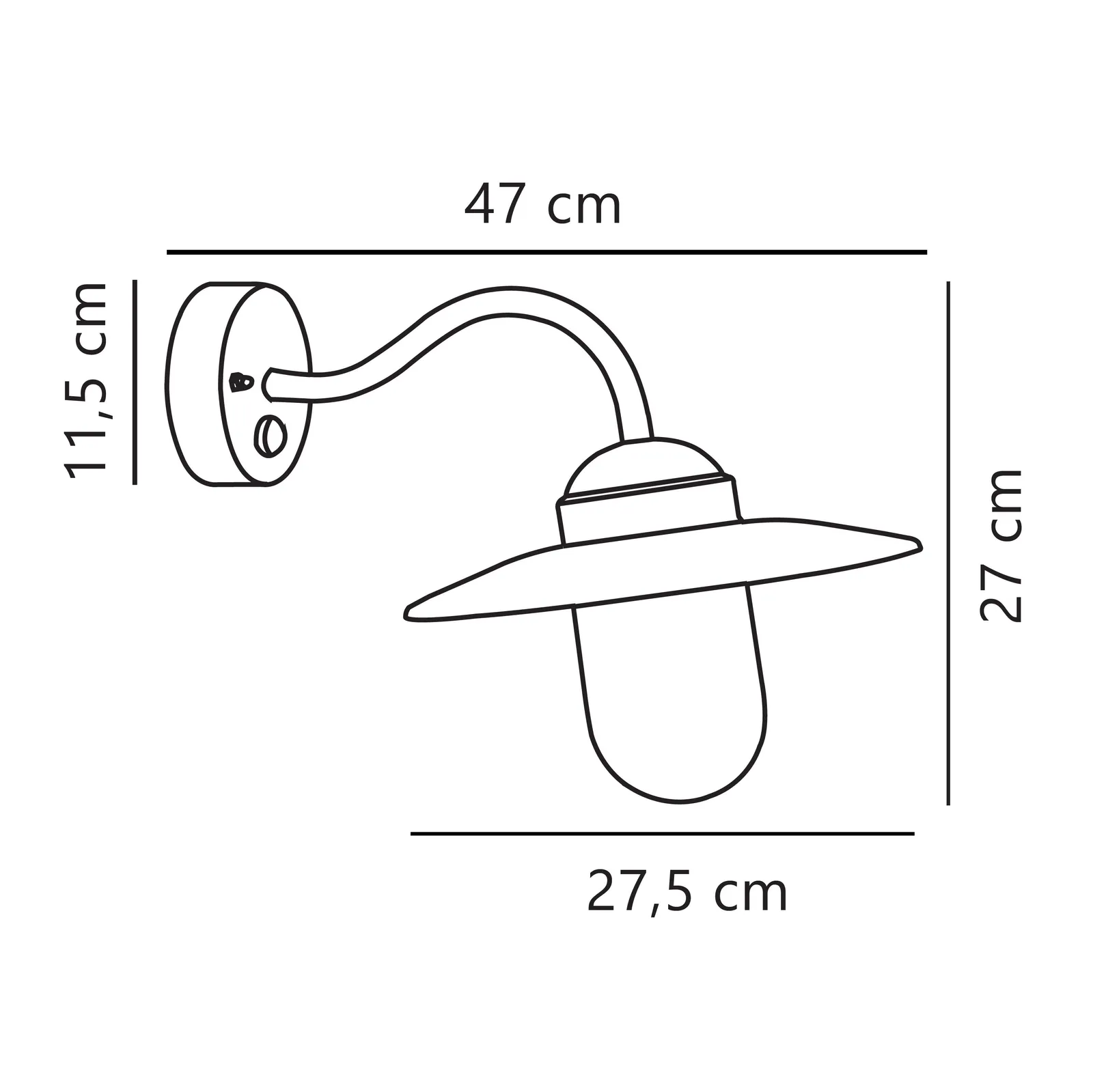 Nordlux Luxe Outdoor Wall Light Rusty Metal Garden E27 IP54 Mains in Brown 6