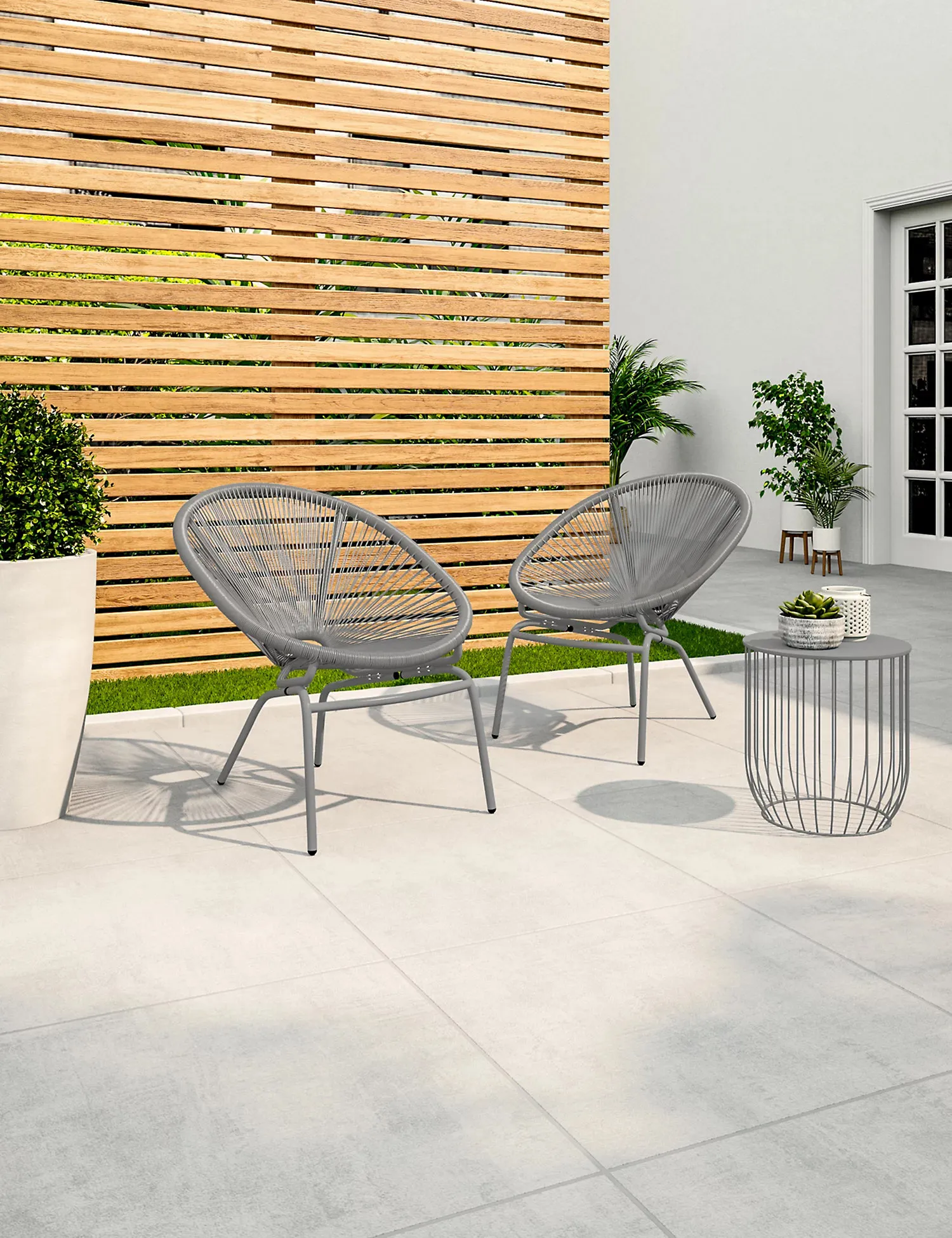 M&S Loft Set of 2 Lois Garden Armchairs