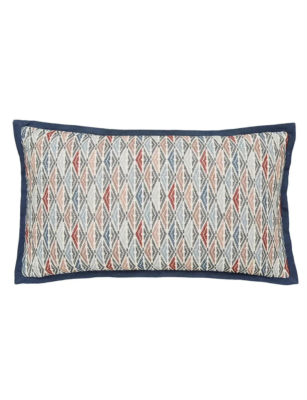 Bedeck of Belfast Lucine Geometric Diamond Rectangle Cushion Multi