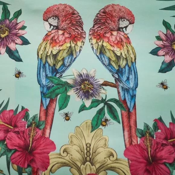 Matthew Williamson Paradise Parrot 100% Cotton Duvet Cover & Pillowcase Set 4