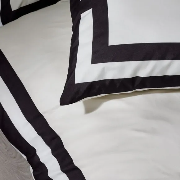 Catherine Lansfield So Soft Mono Panel Duvet Cover & Pillowcase Set 3