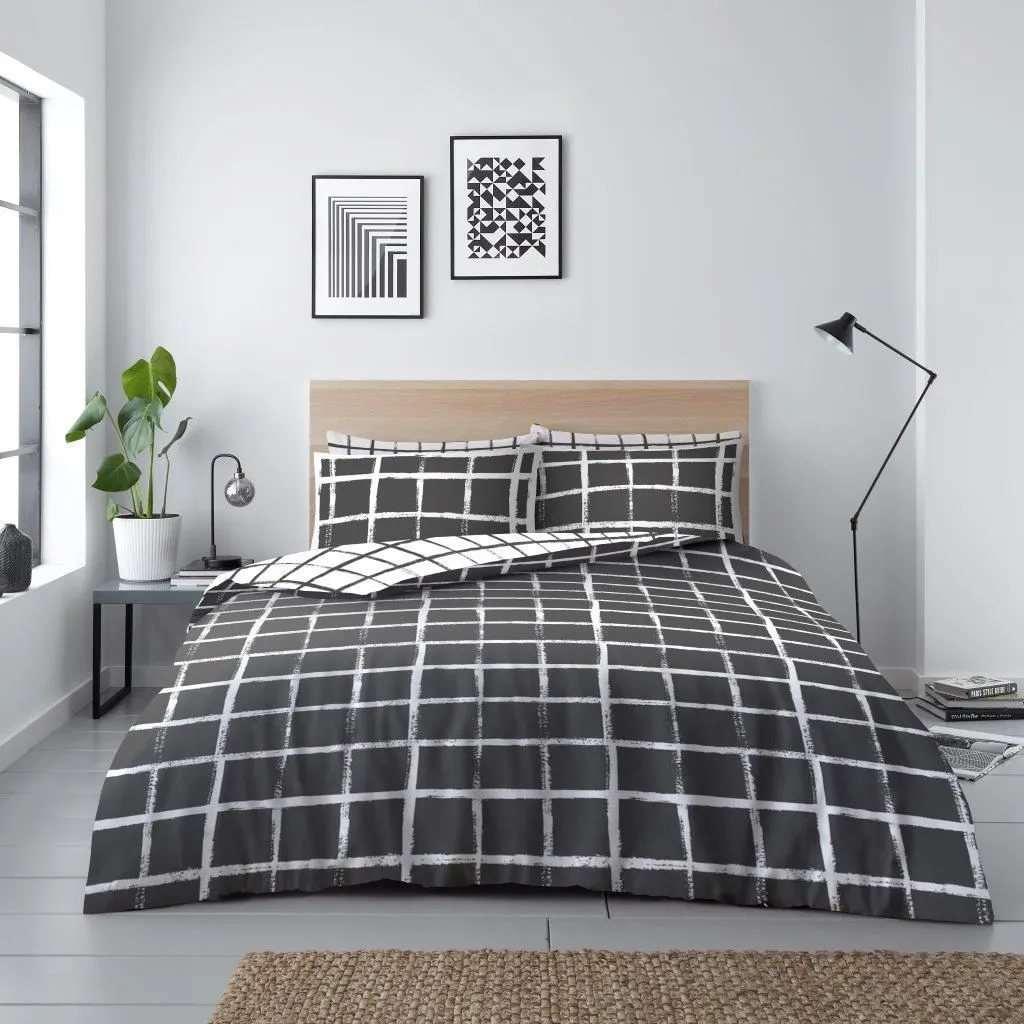 GAVENO CAVAILIA Blaine Check Printed Duvet Cover