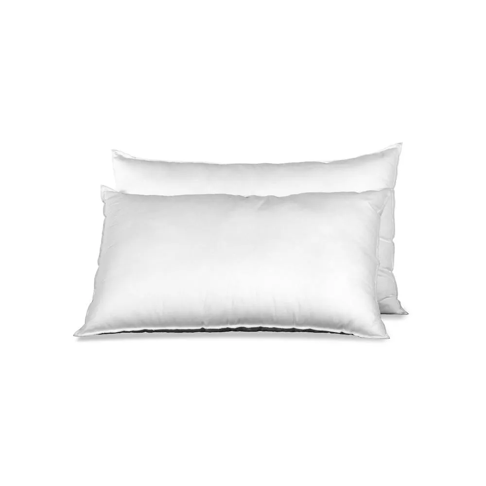 Rest Relax 2 Pack Deep Sleep Pillows, Hollow Fibre Filling for Comfortable Sleep in White