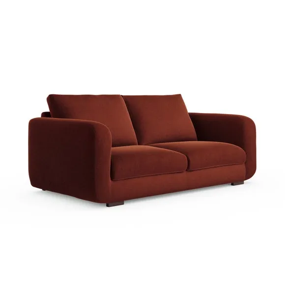 Luca Matte Soft Velvet 3 Seater Sofa 6