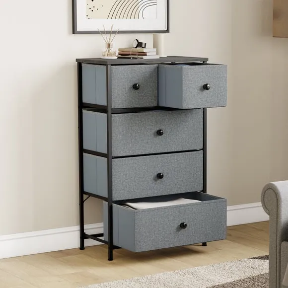 Maye 5 Drawer Fabric Chest 2