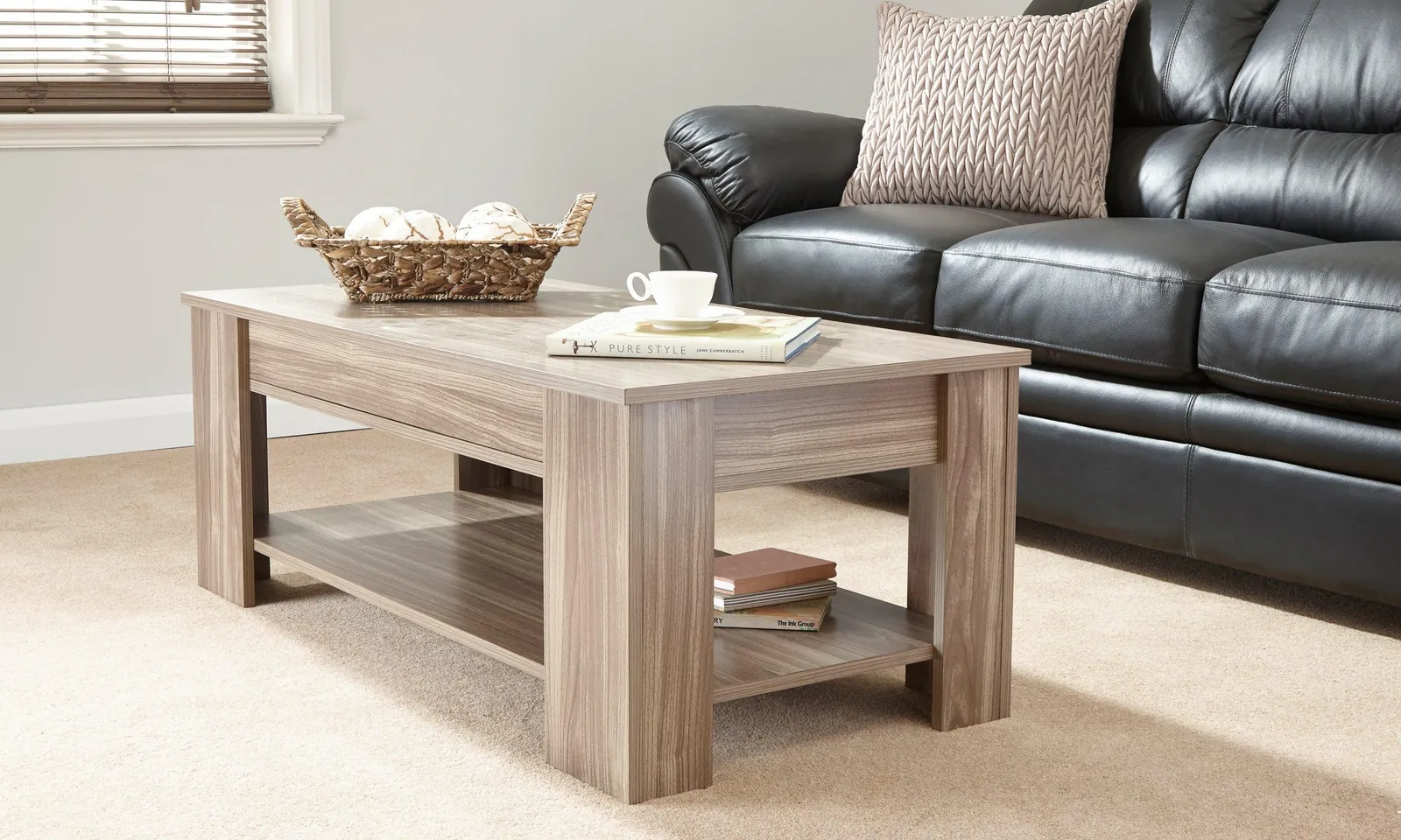 GFW Lift Up Coffee Table in Walnut 1