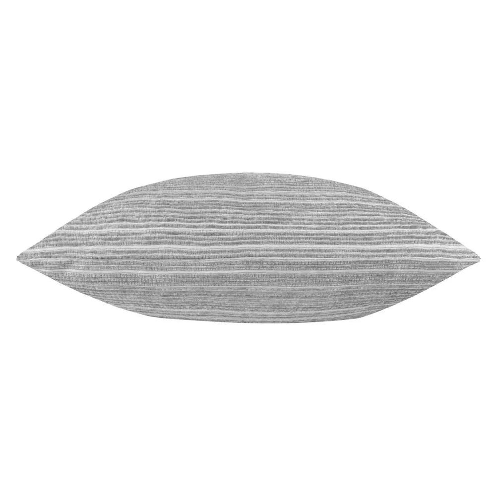 Paoletti Jupiter Chenille Jacquard Cushion in Silver 3