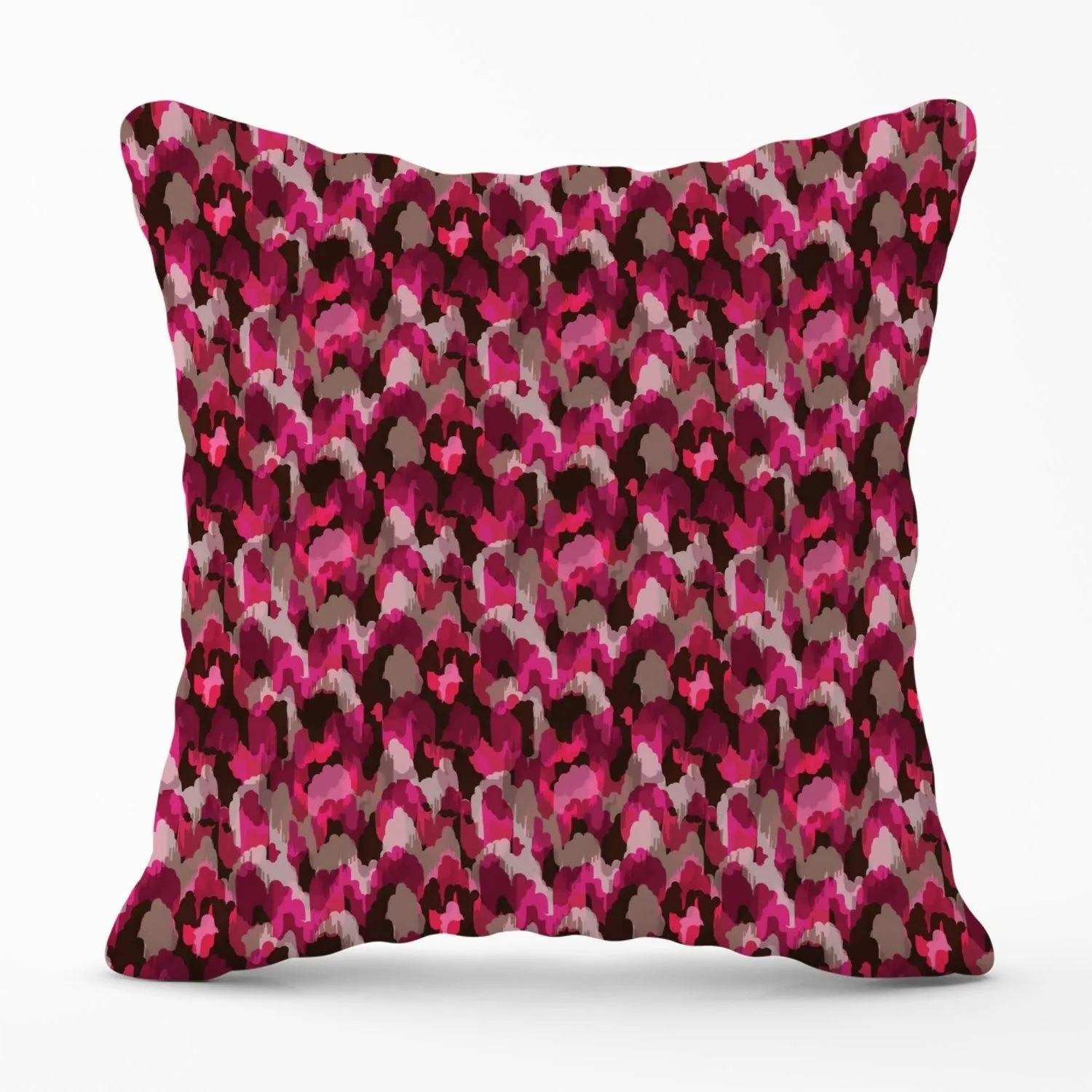Warren Reed - Designer Modern Pink Animal Print Outdoor Cushion