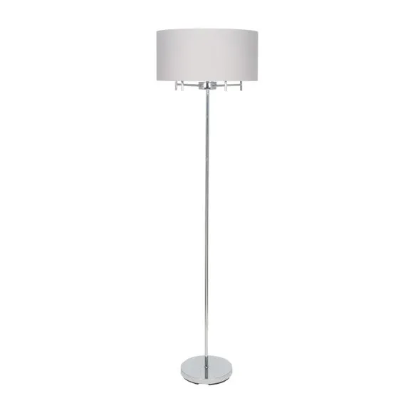 Plaza 5 Light Silver Metal Floor Lamp 3