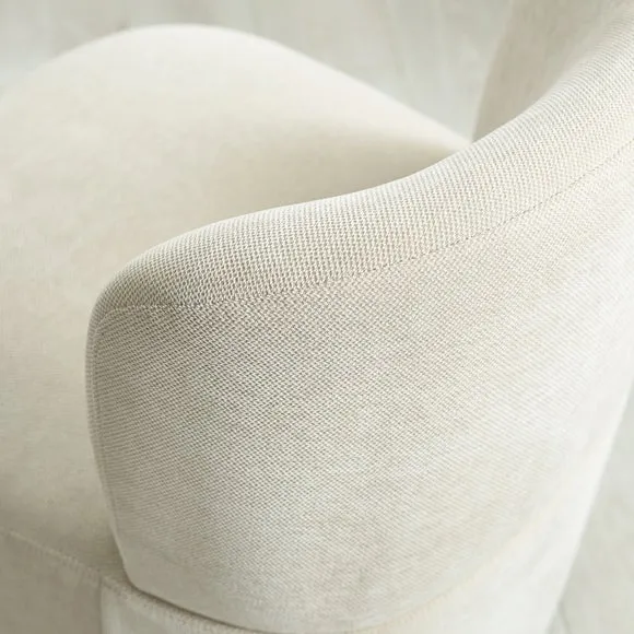 Lunetta Chenille Armless Accent Chair 4