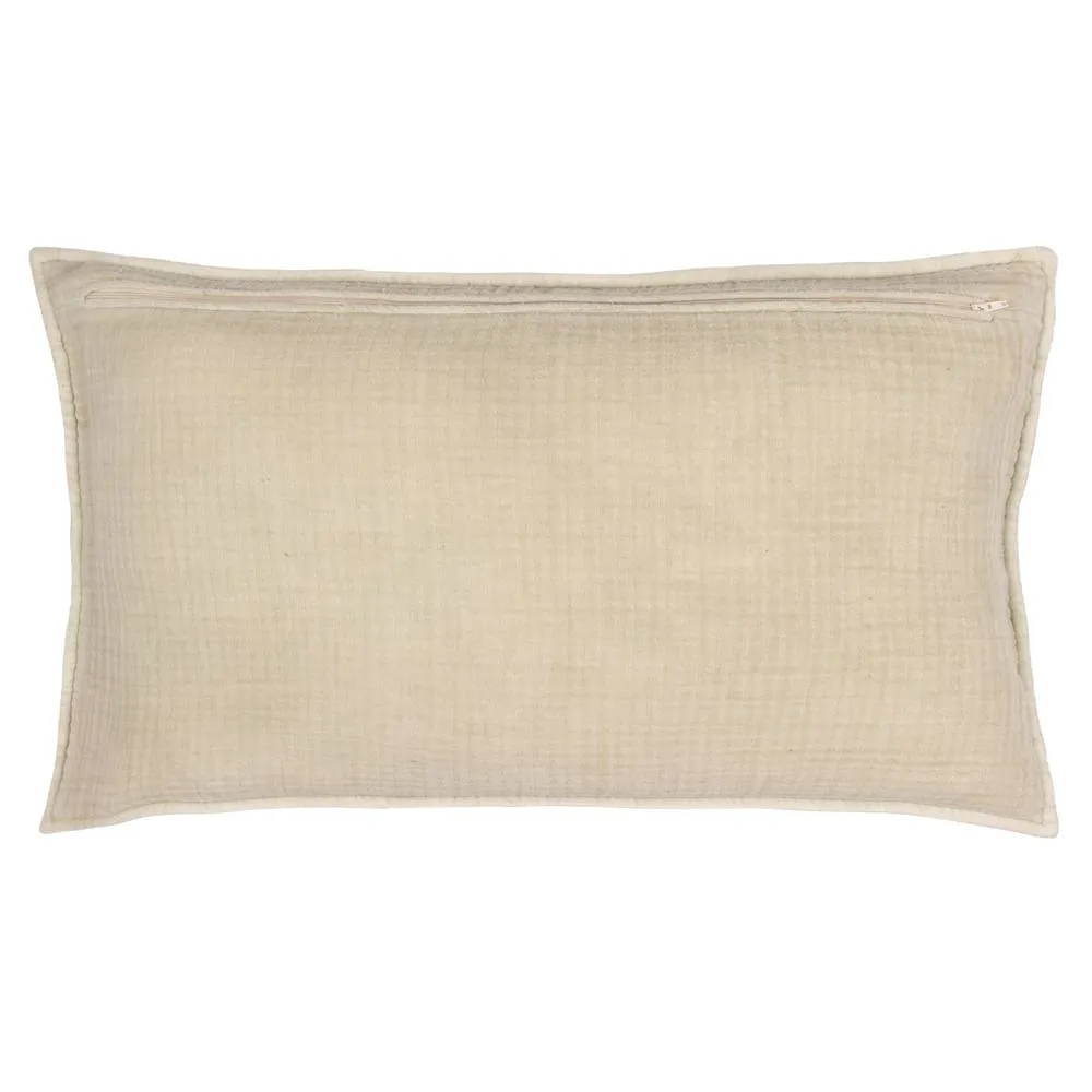 Yard Ribble 100% Cotton Acid Wash Cushion in Natural 3