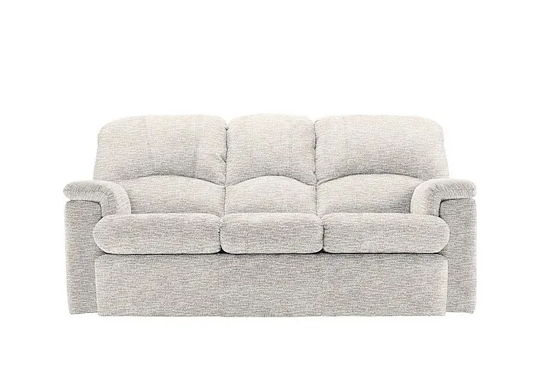 Chloe 3 Seater Fabric Sofa - No Recliner - Rush Cream