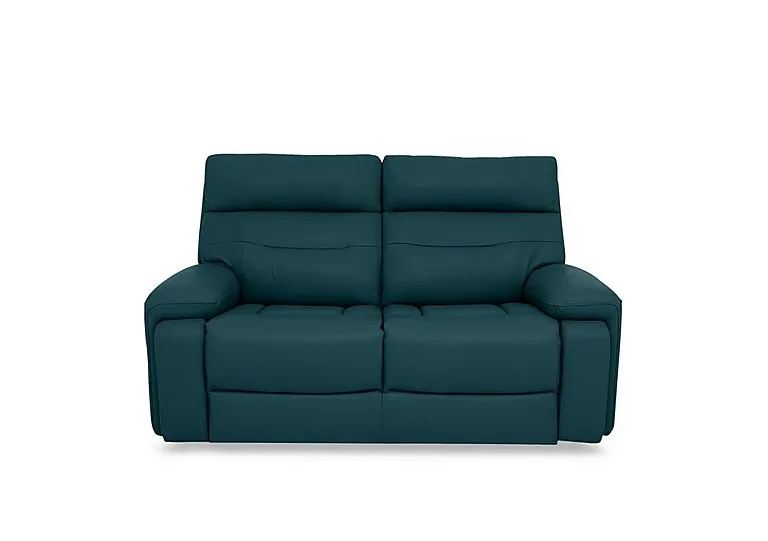 Cinemax Leather 2 Seater Sofa - Midnight Jade