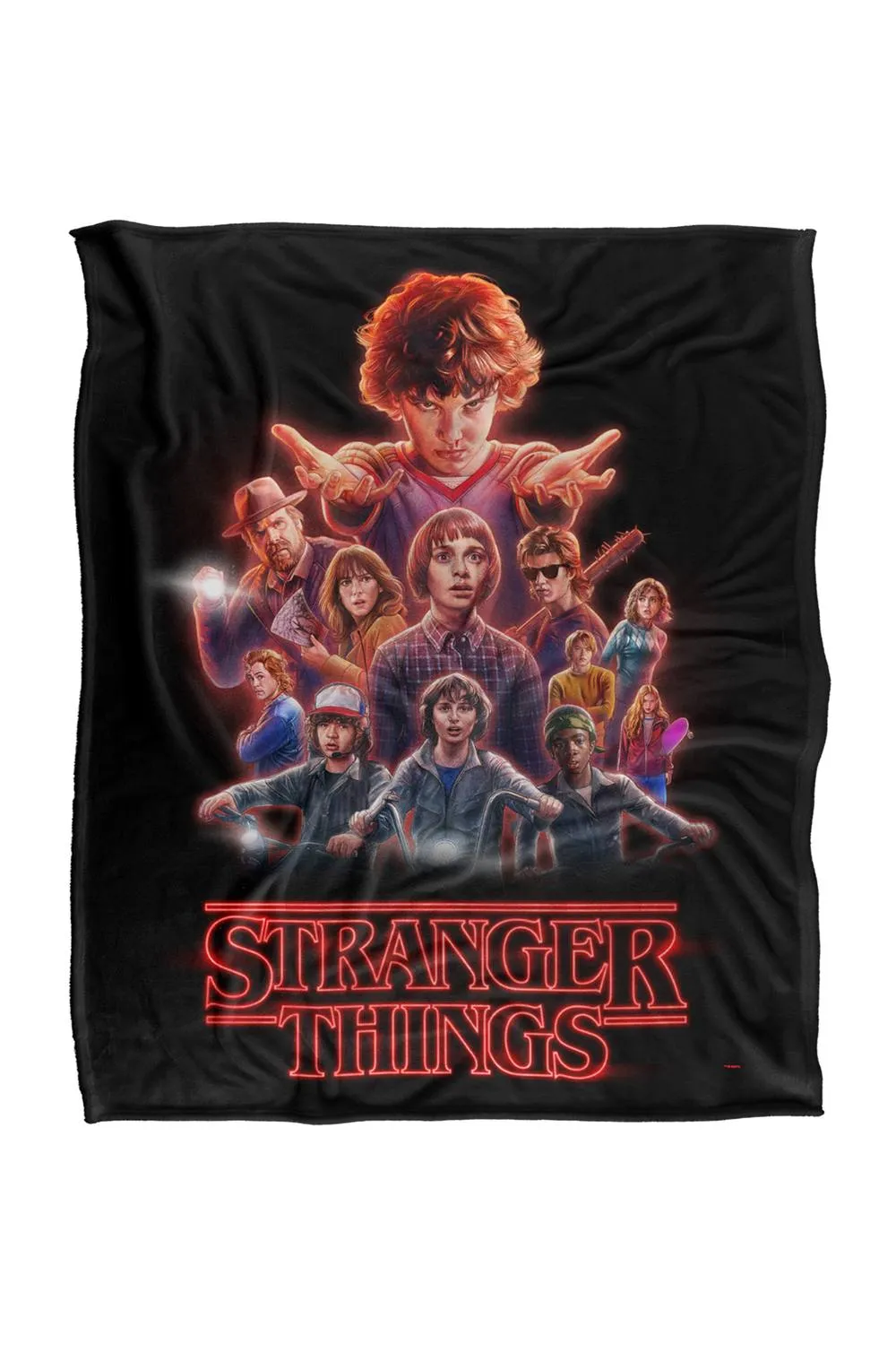 Stranger Things Season 2 Heroes Super Soft Throw Blanket 152 X 127 Cm
