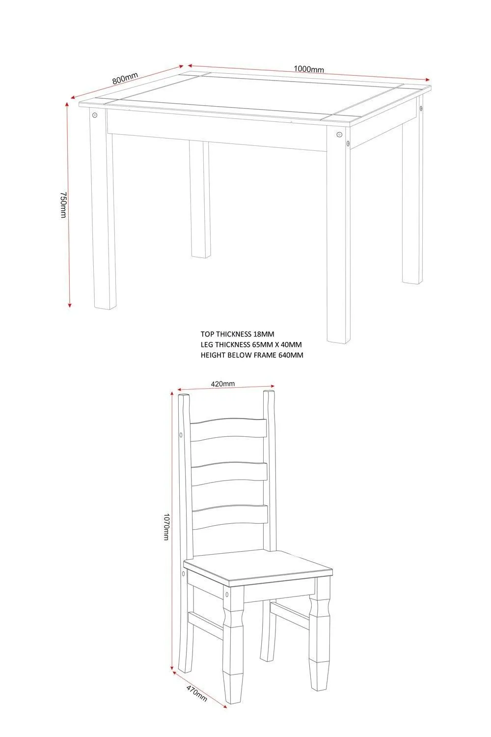 Seconique Corona Budget Dining Set in Natural 6