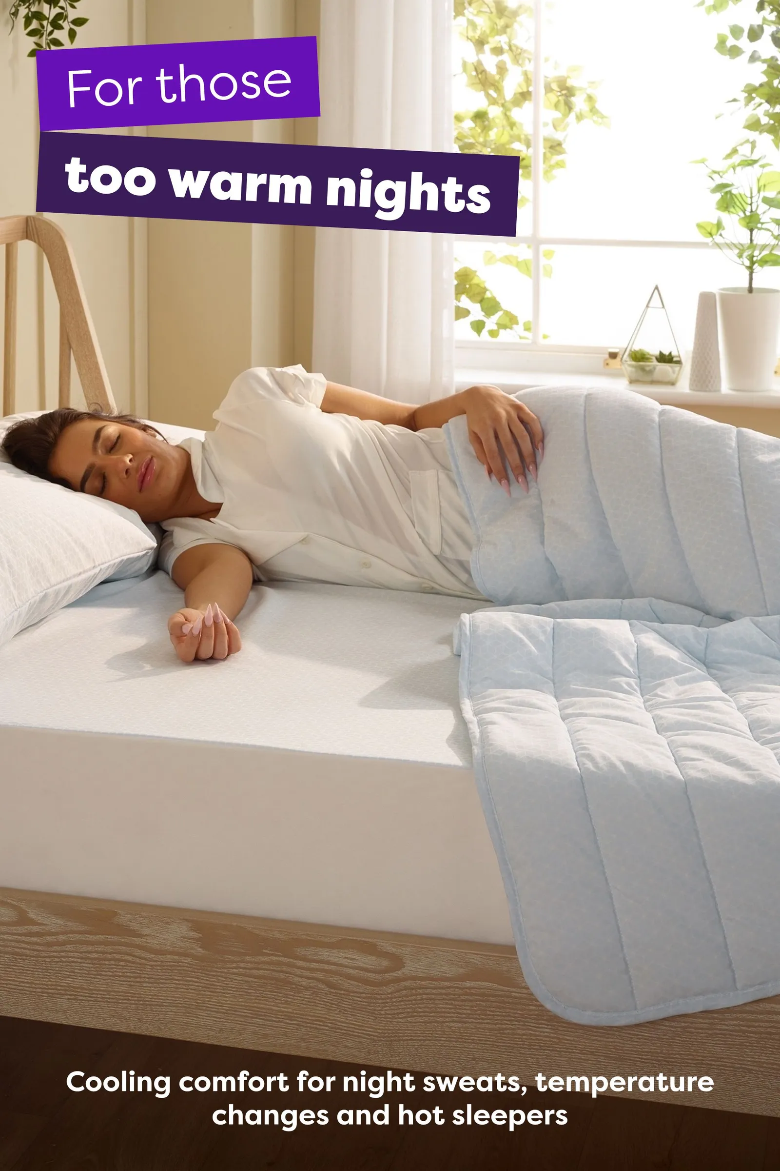 Slumberdown Cool Summer Temperature Regulating Coverless Duvet in Blue 4
