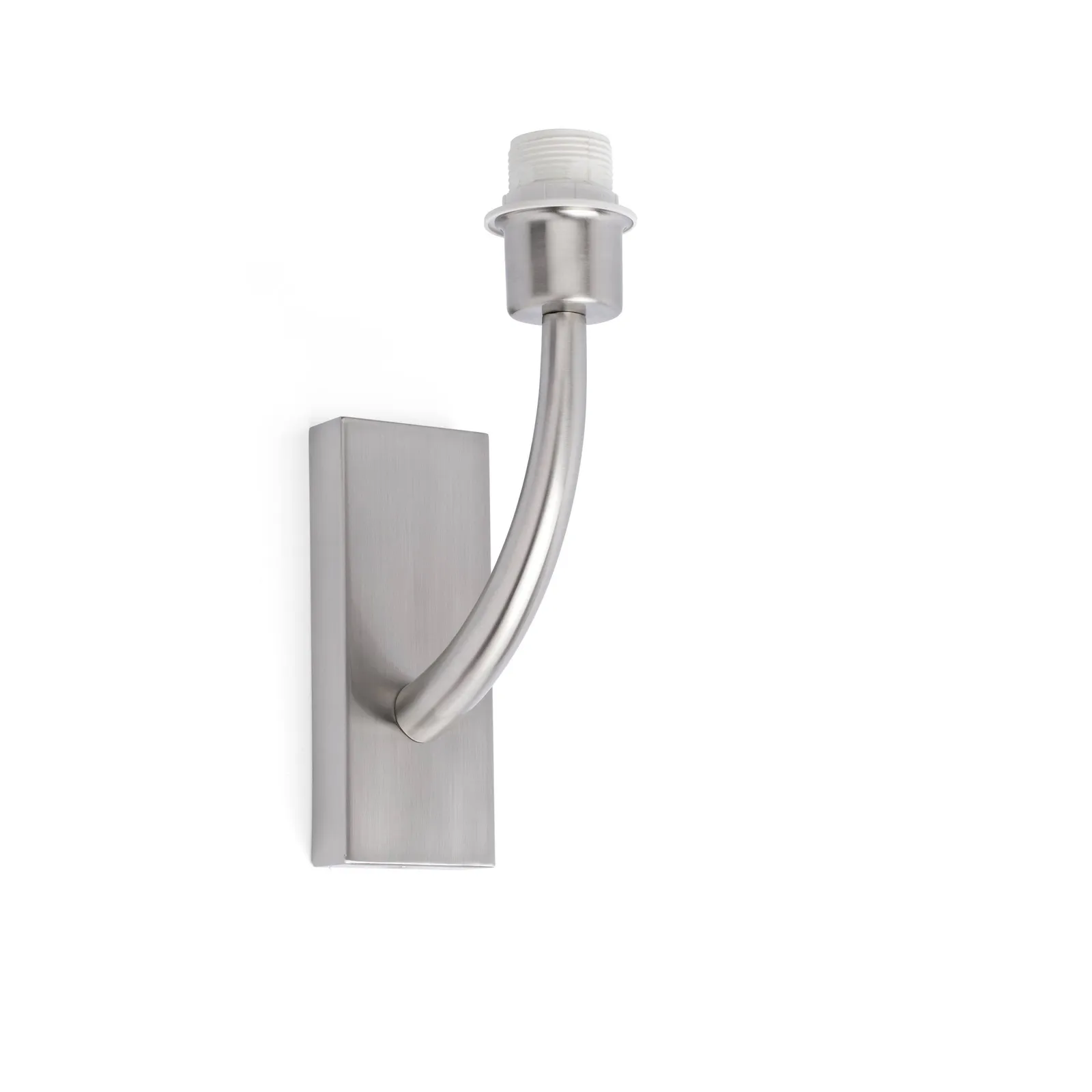 Netlighting Rem 1 Light Indoor Wall Light Satin Nickel Shade Not Included E27 in Grey