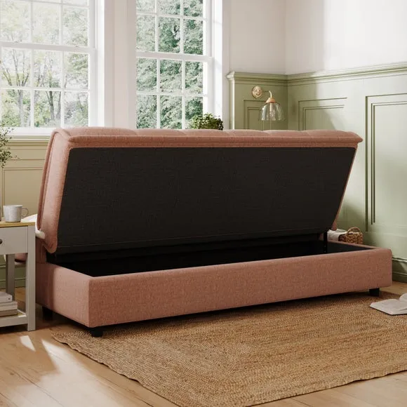 Emery Squish Soft Chenille Clic Clac Storage Sofa Bed 5