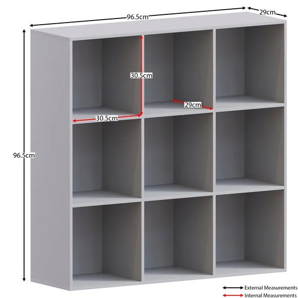 Vida Designs Durham 3x3 Cube Storage Unit 2