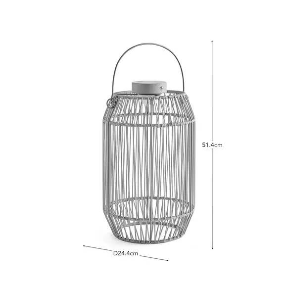 Weaved Rechargeable Touch Dimmable Outdoor Lantern 5