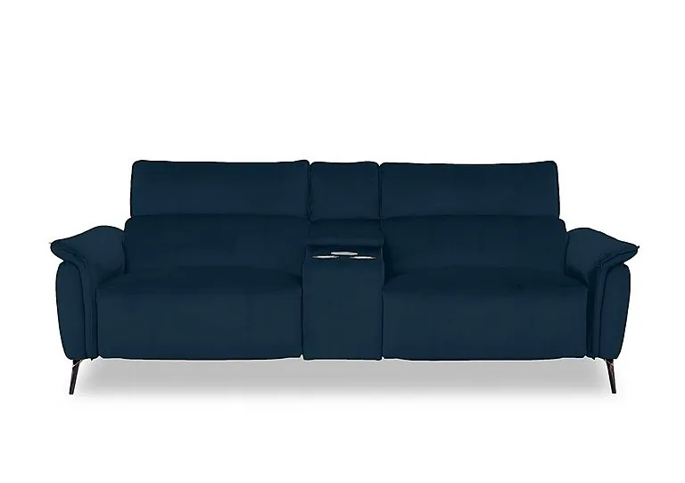 Jude Fabric 3 Seater Power Recliner Sofa with Smart Console, Power Headrests and Power Lumbar - Opulence Royal