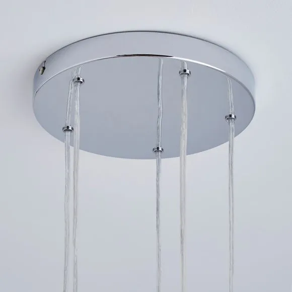 Sora Metallic 5 Light Cluster Ceiling Light 4